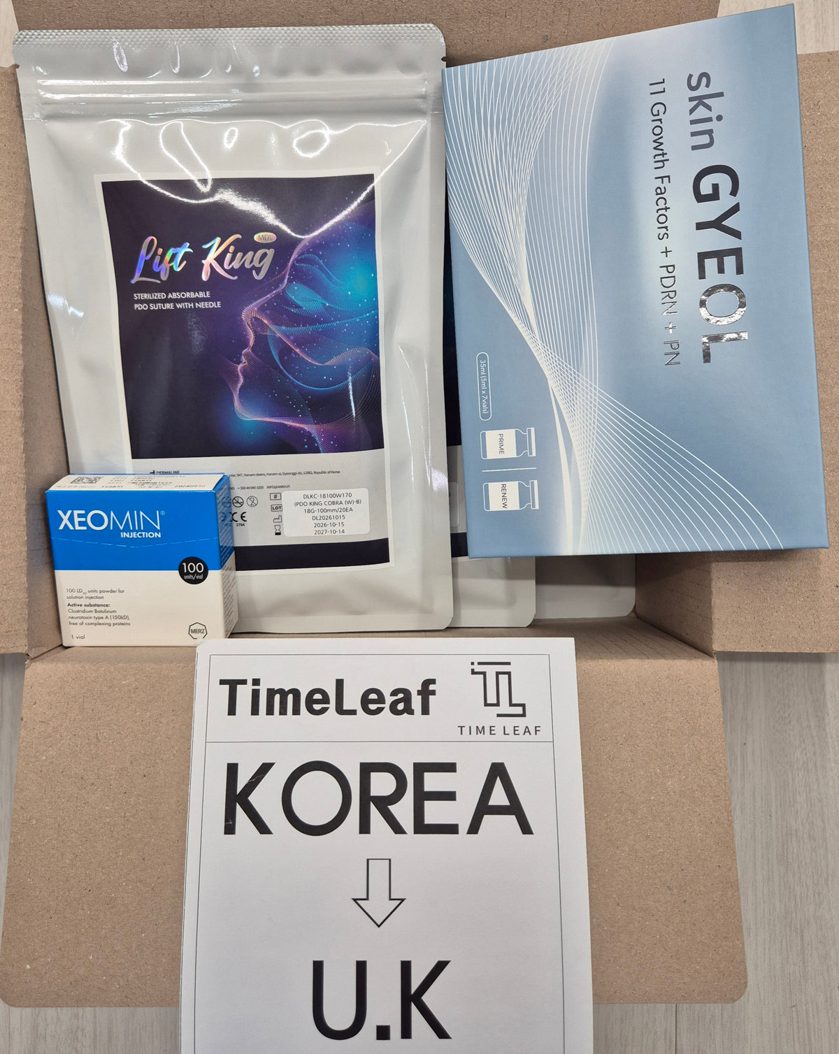 KOREA to UK