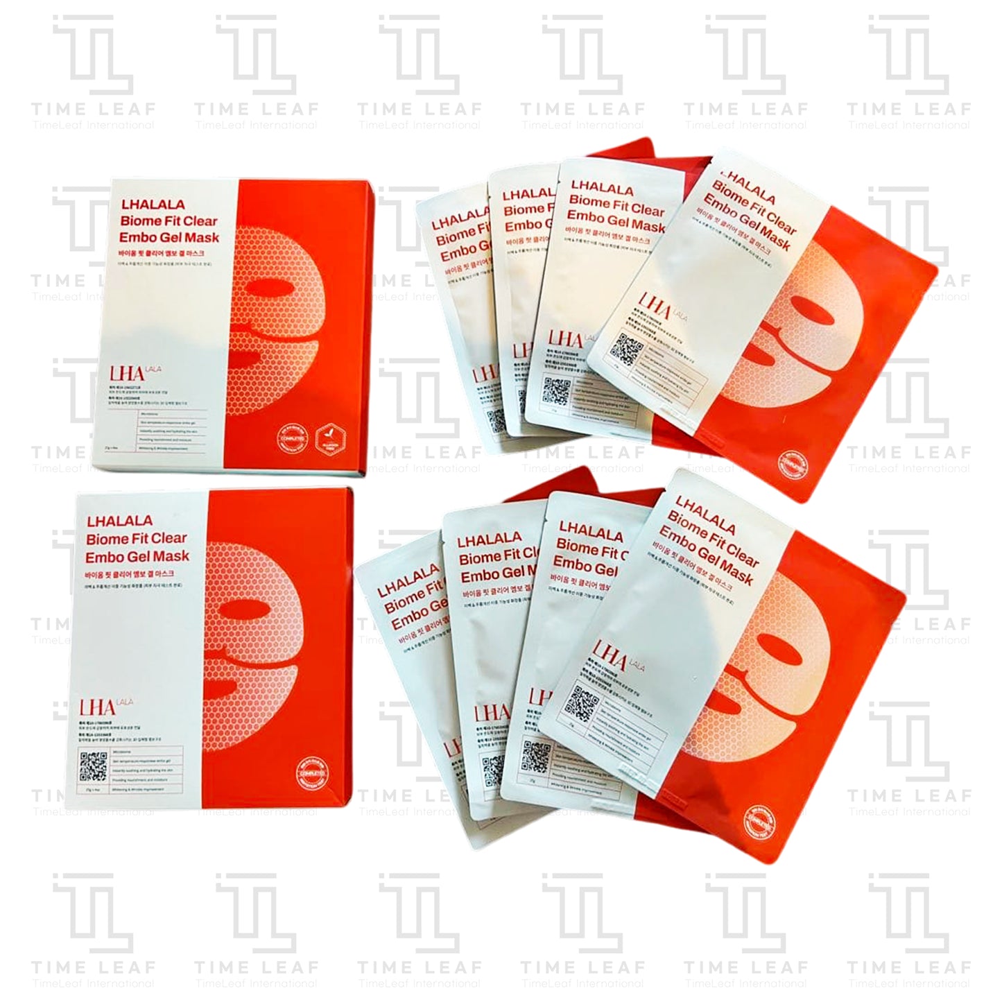 LHALALA Biome Fit Clear Embo Gel Mask (25g × 4 sheets)