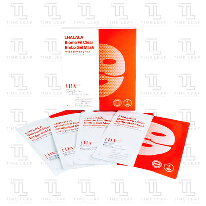 LHALALA Biome Fit Clear Embo Gel Mask (25g × 4 sheets)